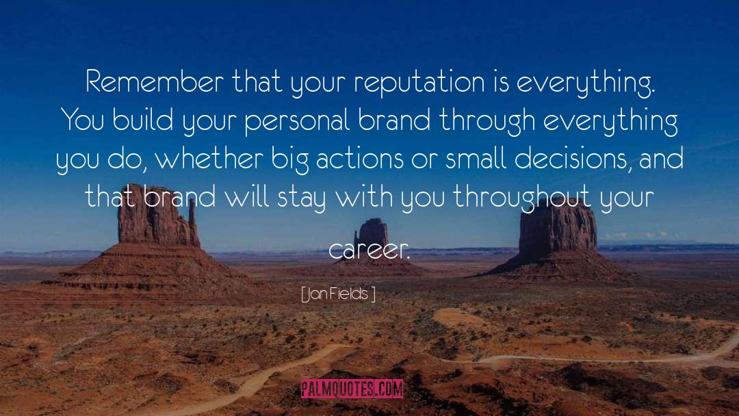 Personal Brand quotes by Jan Fields