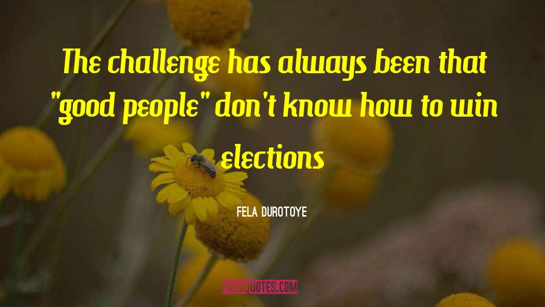 Personal Challenge quotes by Fela Durotoye