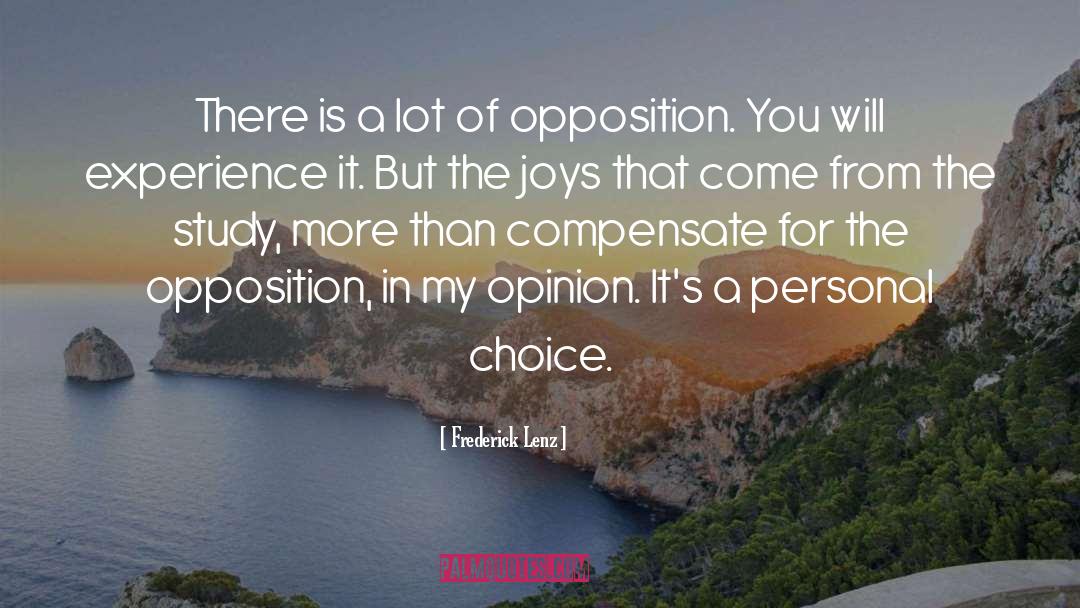 Personal Choice quotes by Frederick Lenz