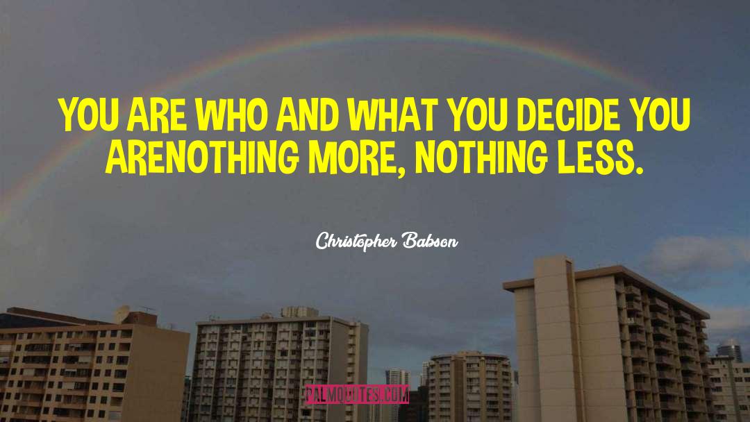 Personal Development Insights quotes by Christopher Babson