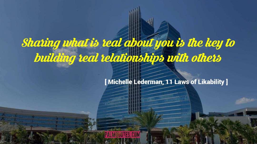 Personal Development quotes by Michelle Lederman, 11 Laws Of Likability
