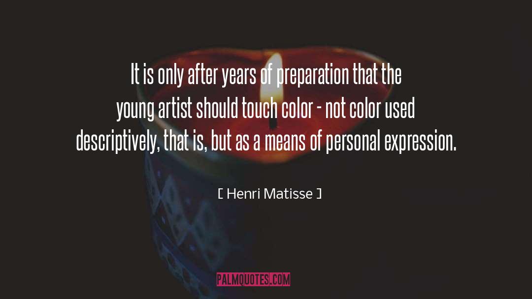 Personal Expression quotes by Henri Matisse