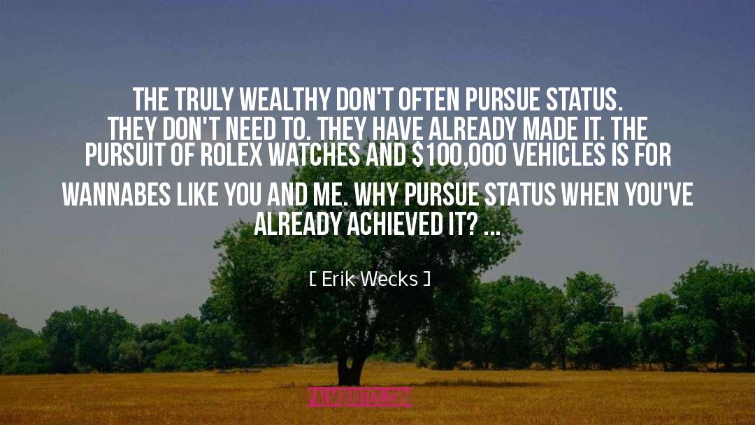 Personal Finance quotes by Erik Wecks