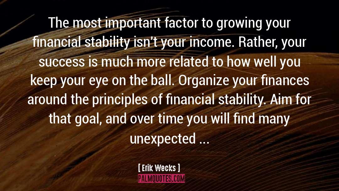 Personal Finance quotes by Erik Wecks