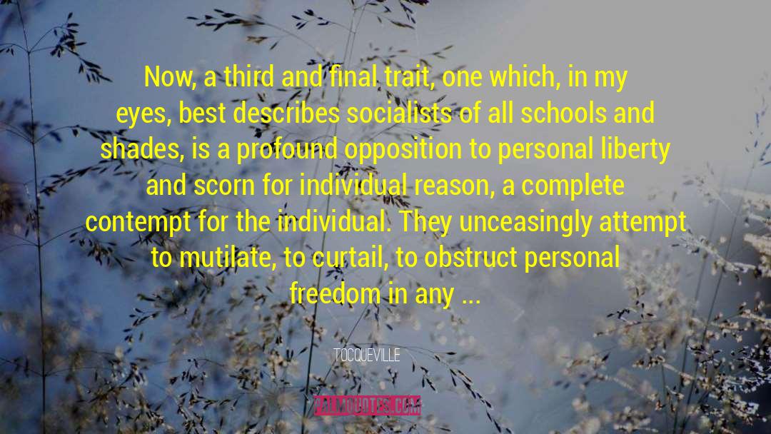 Personal Freedom quotes by Tocqueville