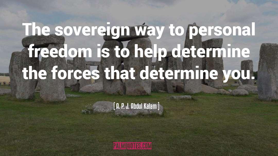Personal Freedom quotes by A. P. J. Abdul Kalam