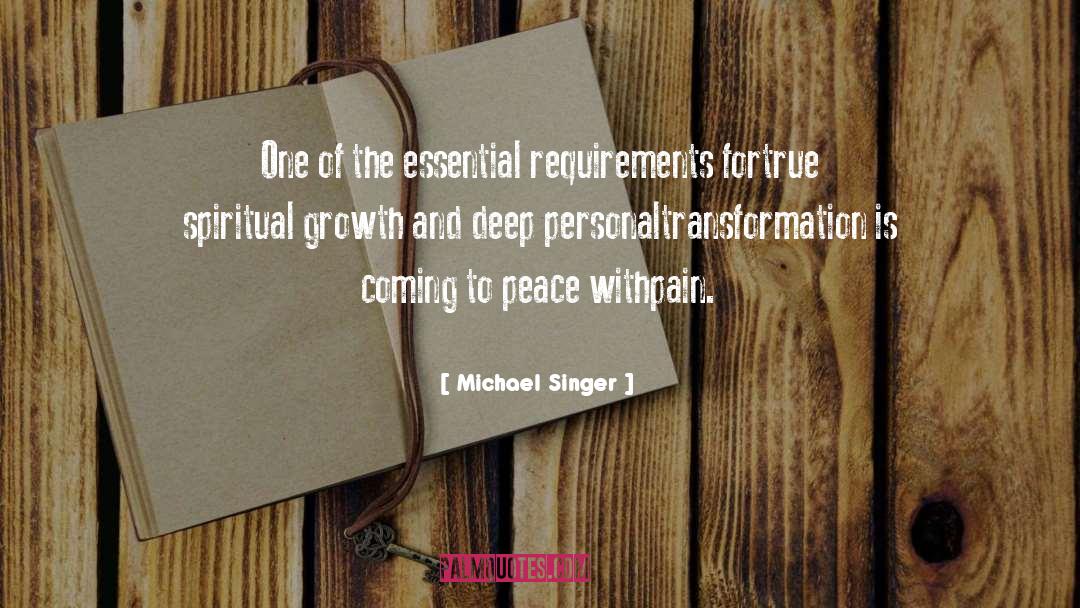 Personal Fulfilment quotes by Michael Singer