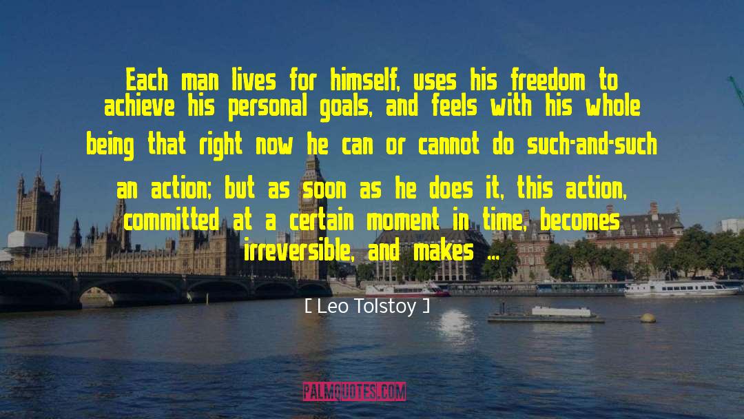 Personal Goals quotes by Leo Tolstoy