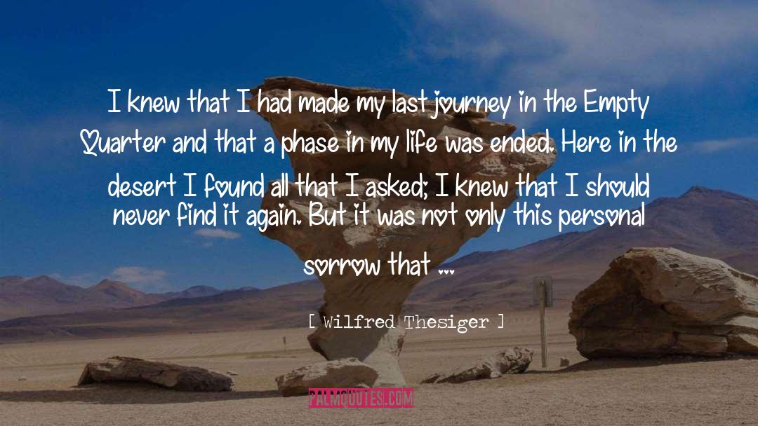 Personal Growth Personal quotes by Wilfred Thesiger