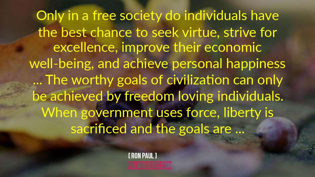 Personal Happiness quotes by Ron Paul