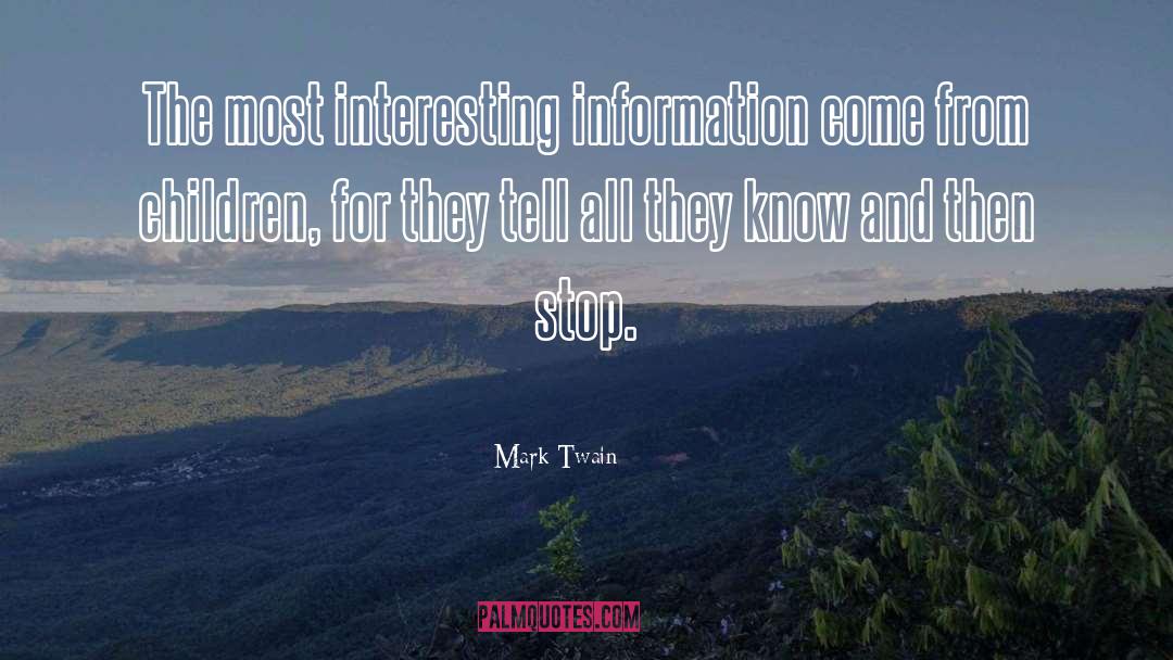 Personal Information quotes by Mark Twain