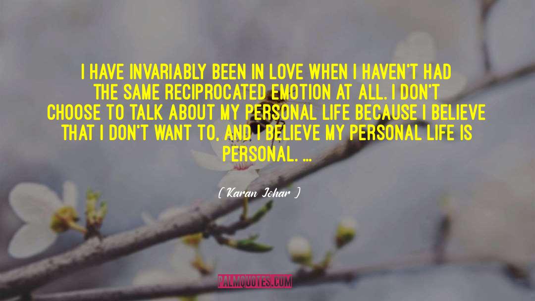Personal Life quotes by Karan Johar