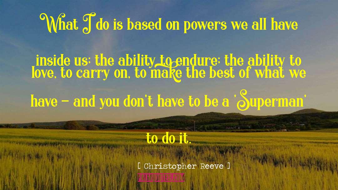 Personal Power quotes by Christopher Reeve