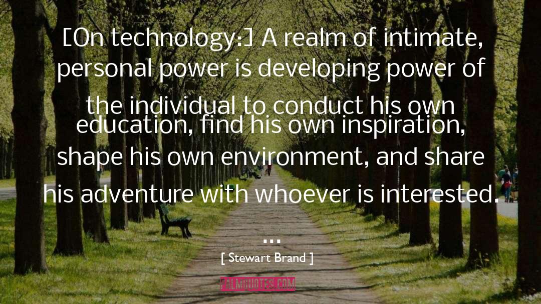 Personal Power quotes by Stewart Brand