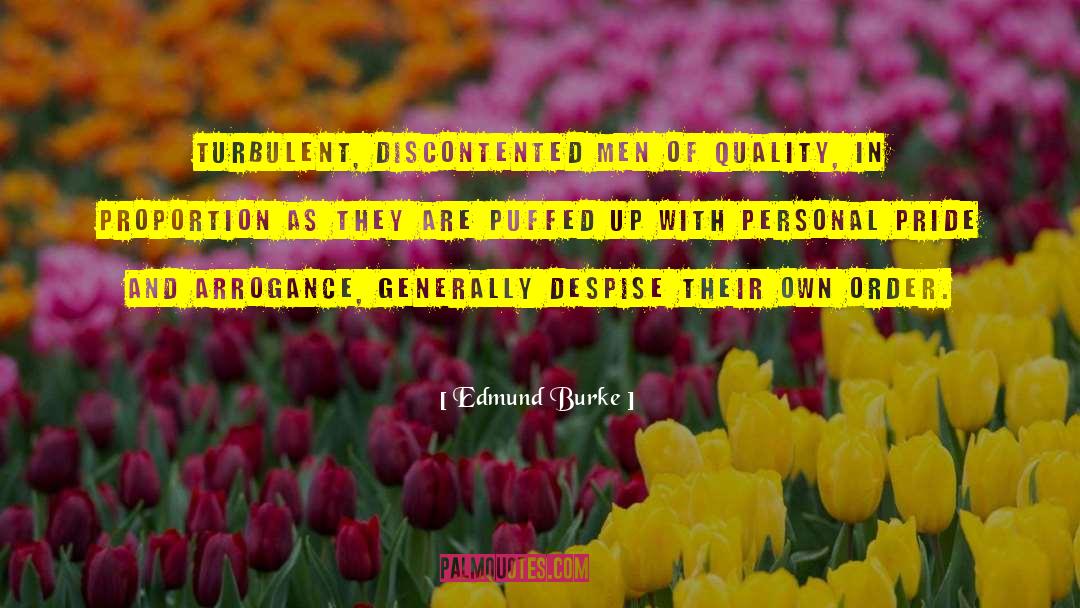 Personal Pride quotes by Edmund Burke