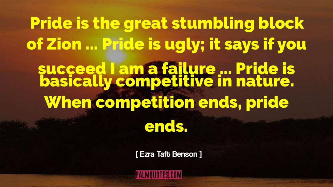 Personal Pride quotes by Ezra Taft Benson
