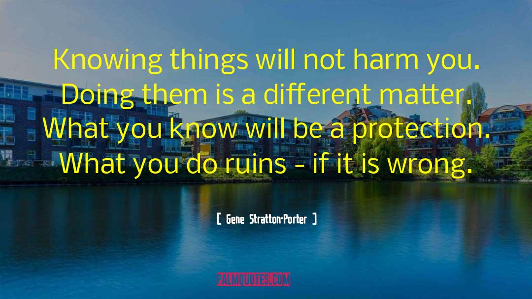 Personal Protection quotes by Gene Stratton-Porter
