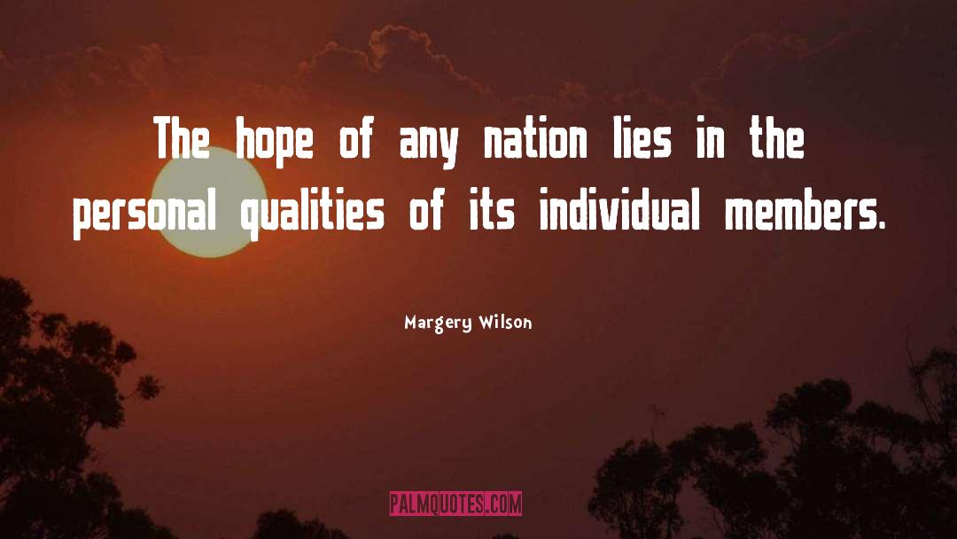 Personal Qualities quotes by Margery Wilson