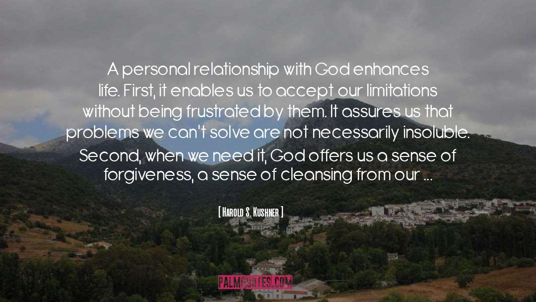 Personal Relationship With God quotes by Harold S. Kushner