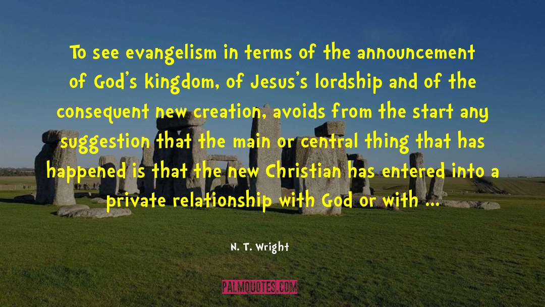 Personal Relationship With God quotes by N. T. Wright