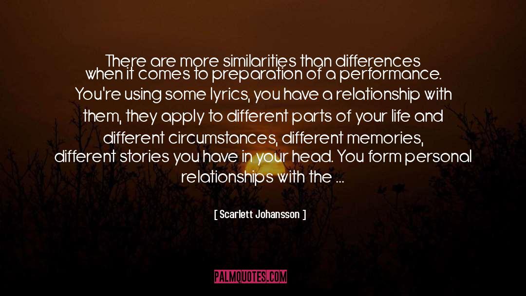 Personal Relationships quotes by Scarlett Johansson