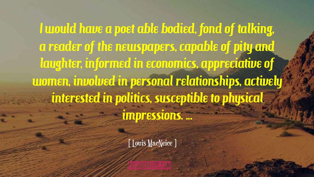 Personal Relationships quotes by Louis MacNeice