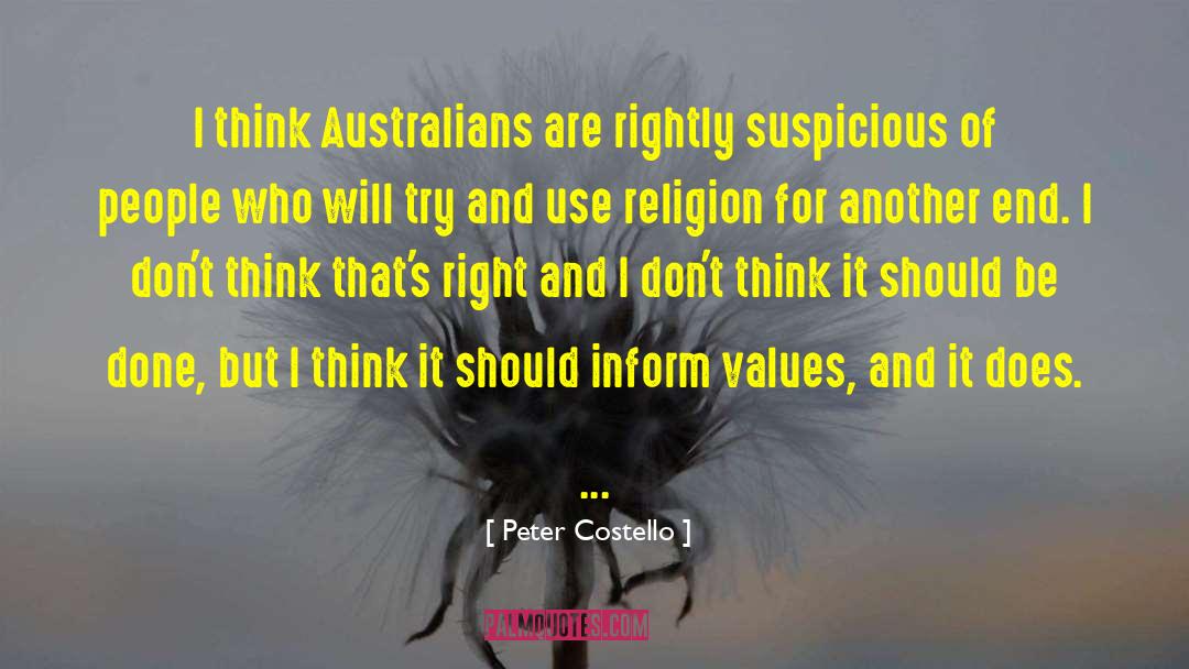 Personal Religion quotes by Peter Costello