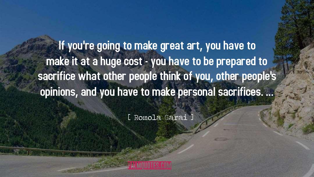 Personal Sacrifice quotes by Romola Garai