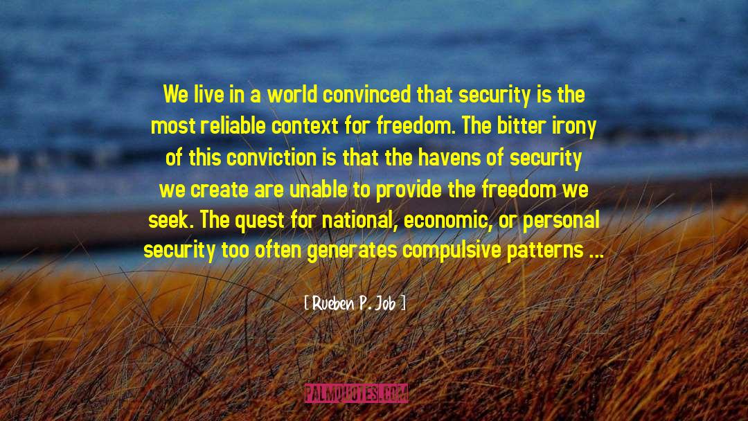 Personal Security quotes by Rueben P. Job