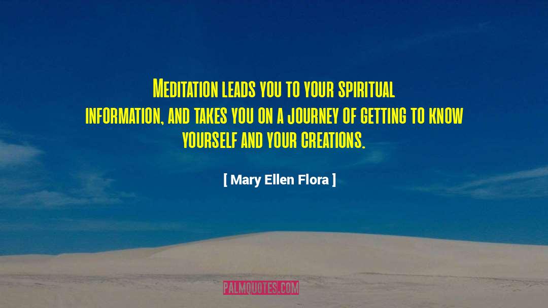 Personal Spiritual Growth quotes by Mary Ellen Flora