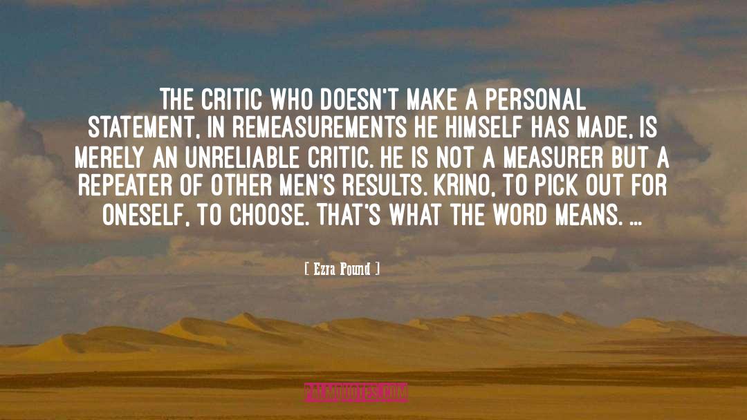 Personal Statement quotes by Ezra Pound