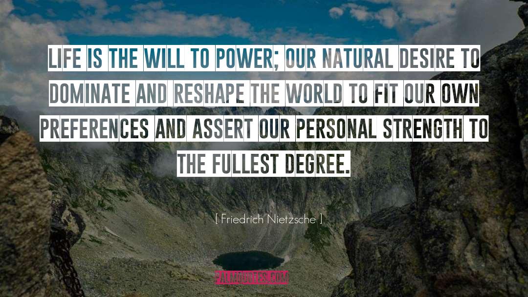 Personal Strength quotes by Friedrich Nietzsche