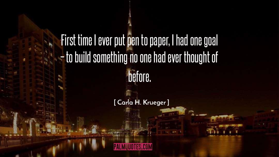 Personal Time quotes by Carla H. Krueger