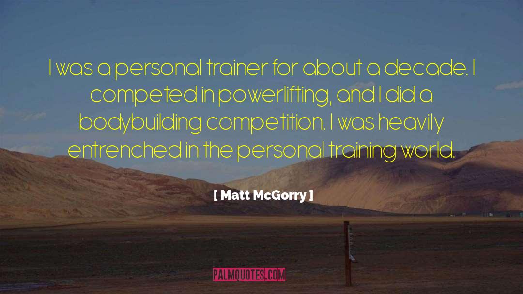 Personal Trainer Inspirational quotes by Matt McGorry
