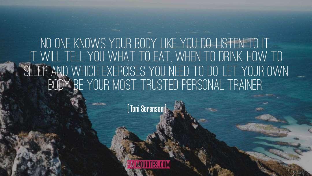 Personal Trainer Inspirational quotes by Toni Sorenson