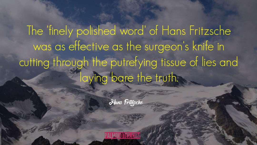 Personal Truth quotes by Hans Fritzsche