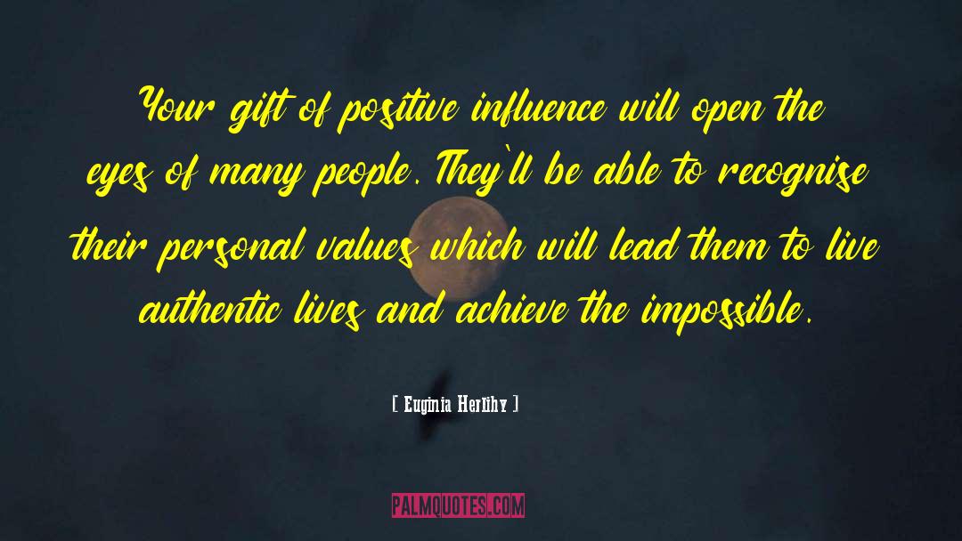 Personal Values quotes by Euginia Herlihy