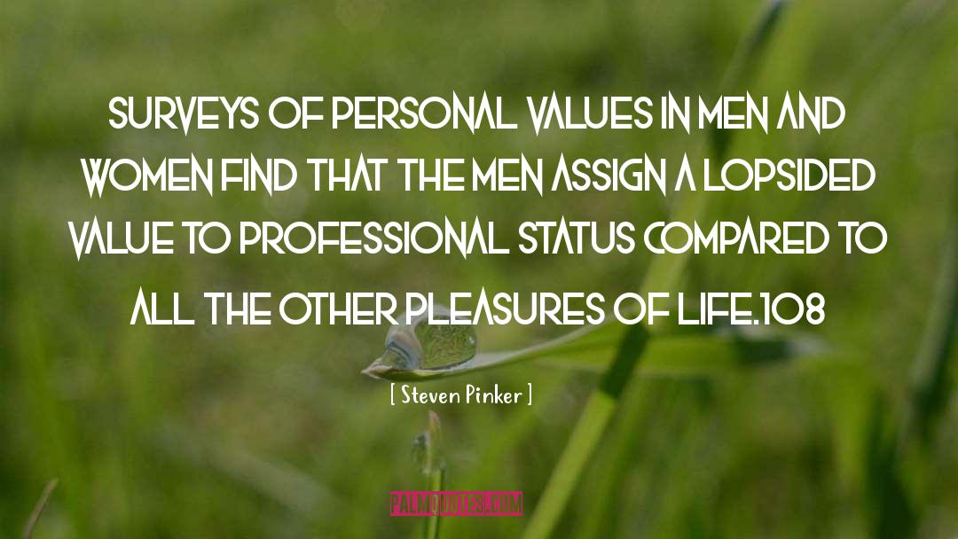 Personal Values quotes by Steven Pinker