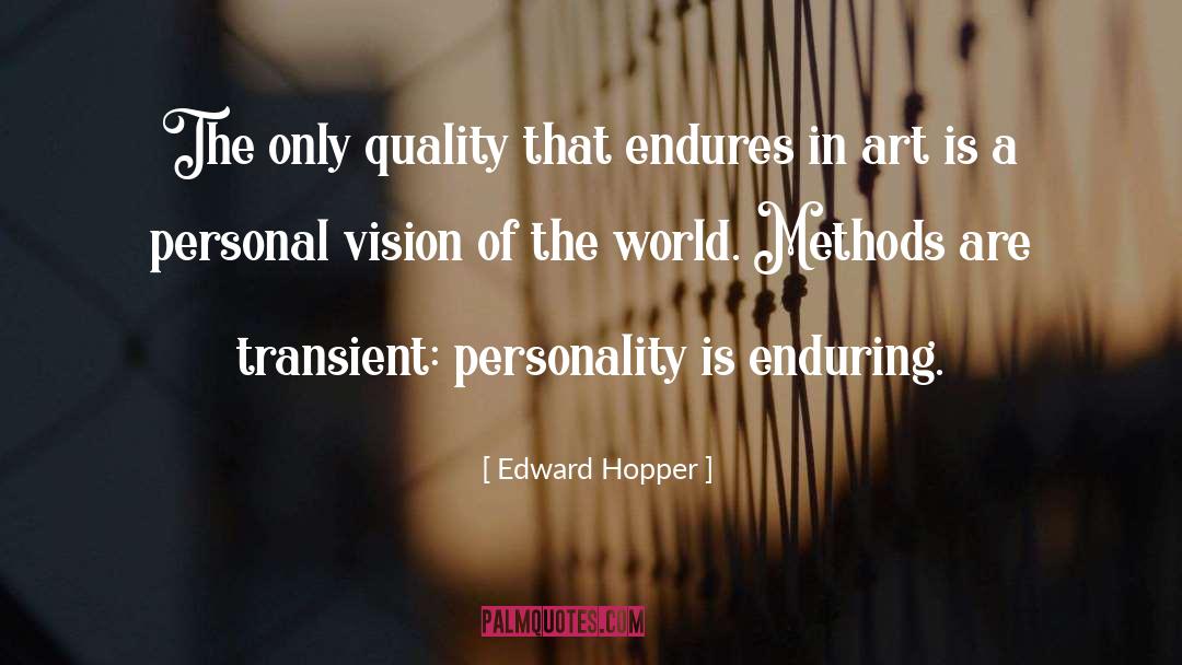 Personal Vision quotes by Edward Hopper