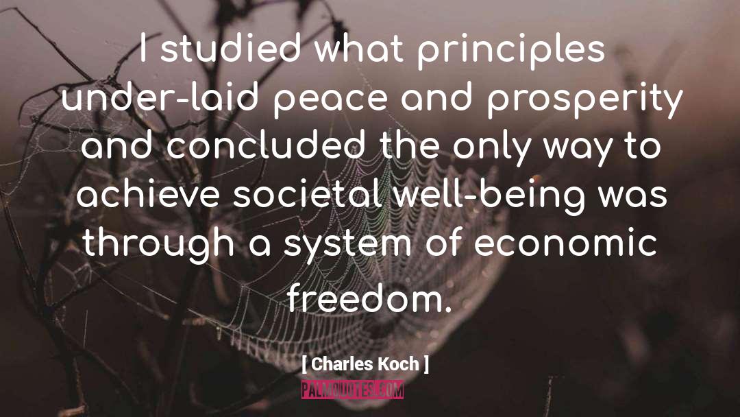 Personal Well Being quotes by Charles Koch