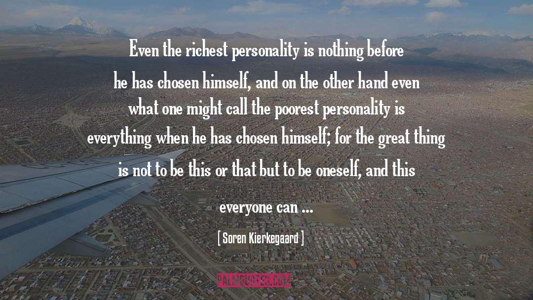 Personality quotes by Soren Kierkegaard