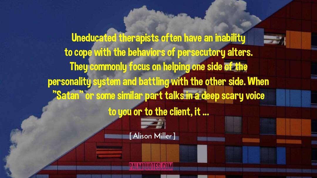 Personality System quotes by Alison Miller
