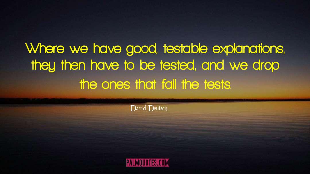 Personality Tests quotes by David Deutsch