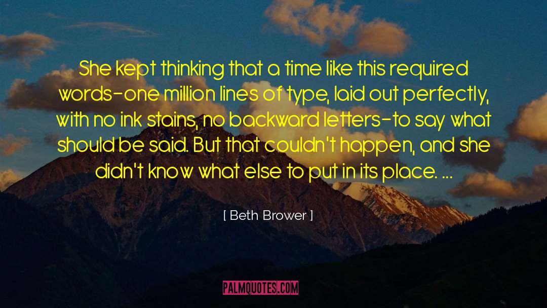 Personality Type quotes by Beth Brower