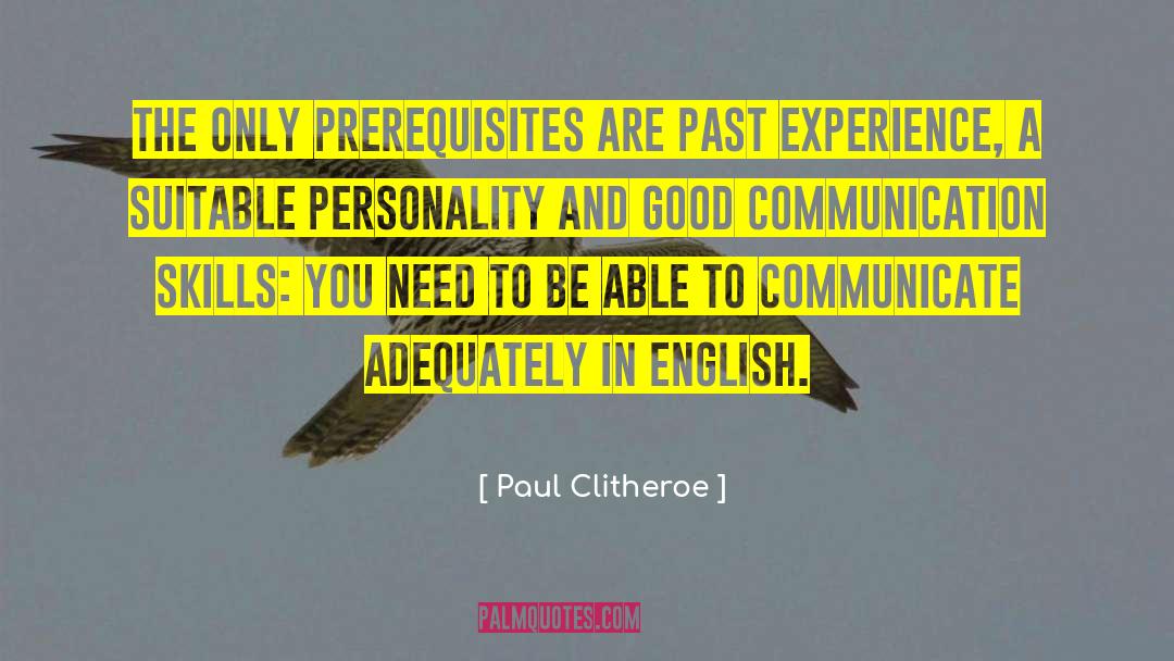 Personality Types quotes by Paul Clitheroe