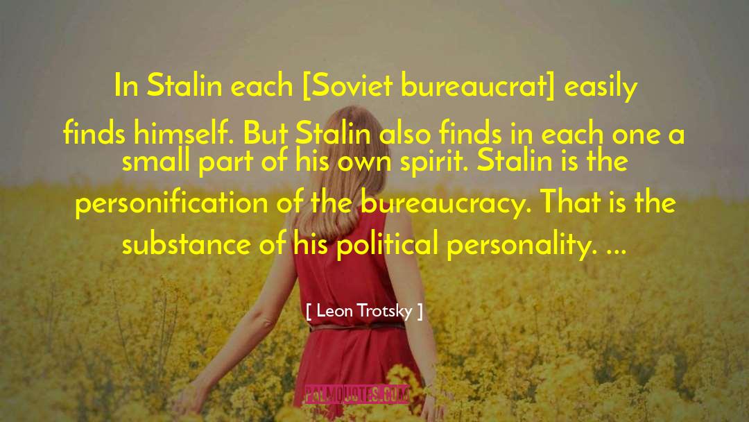 Personification quotes by Leon Trotsky