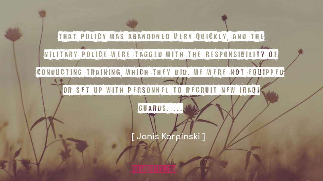 Personnel quotes by Janis Karpinski