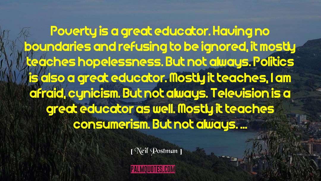 Perspective About Education quotes by Neil Postman