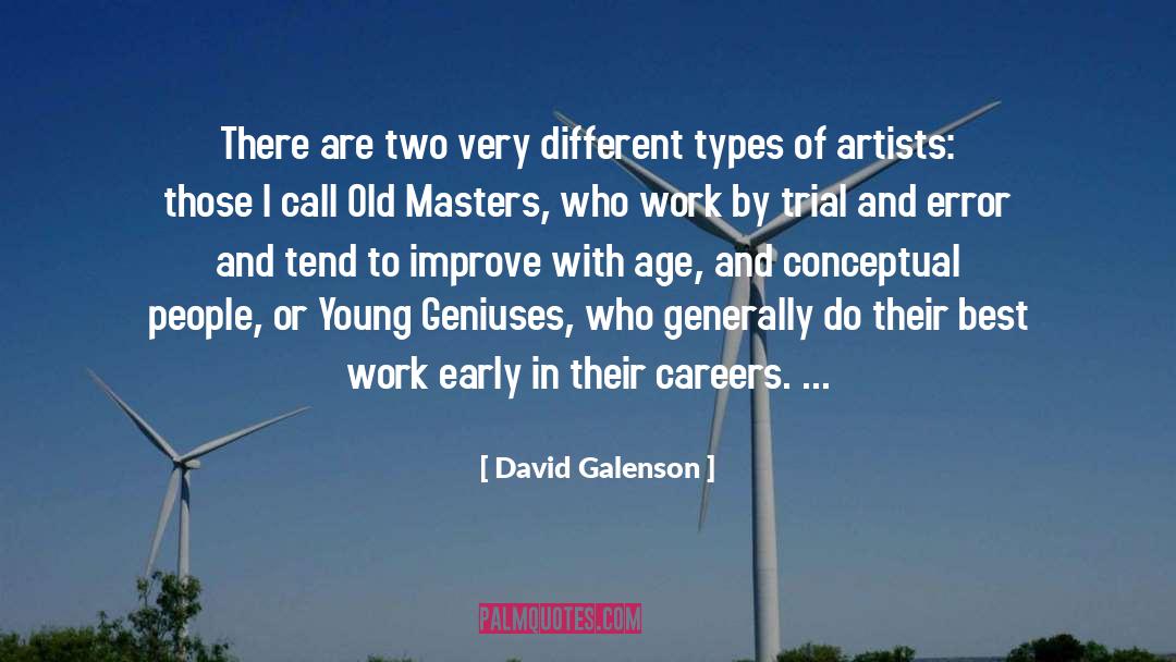 Perspective Artist quotes by David Galenson