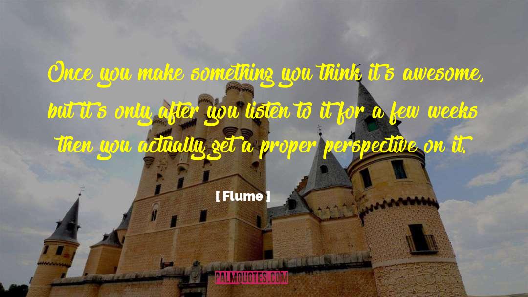 Perspective On Lifetive quotes by Flume